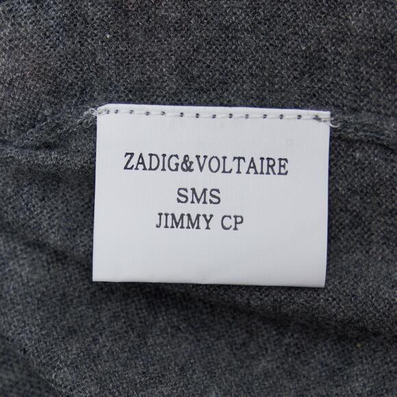 ZADIG&VOLTAIRE 100% Cashmere Gray Belted Cardigan - Size M NWT - Picture 8 of 8